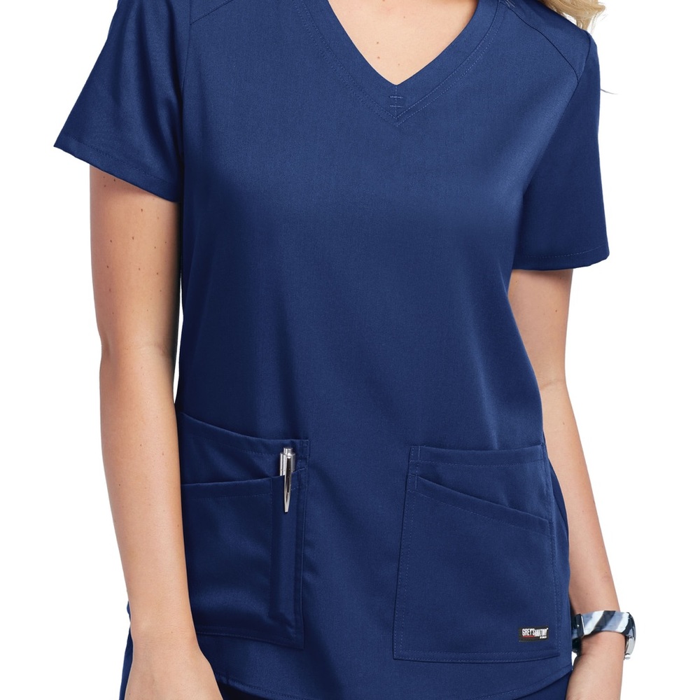 Greys Anatomy Spandex Stretch Scrub Top